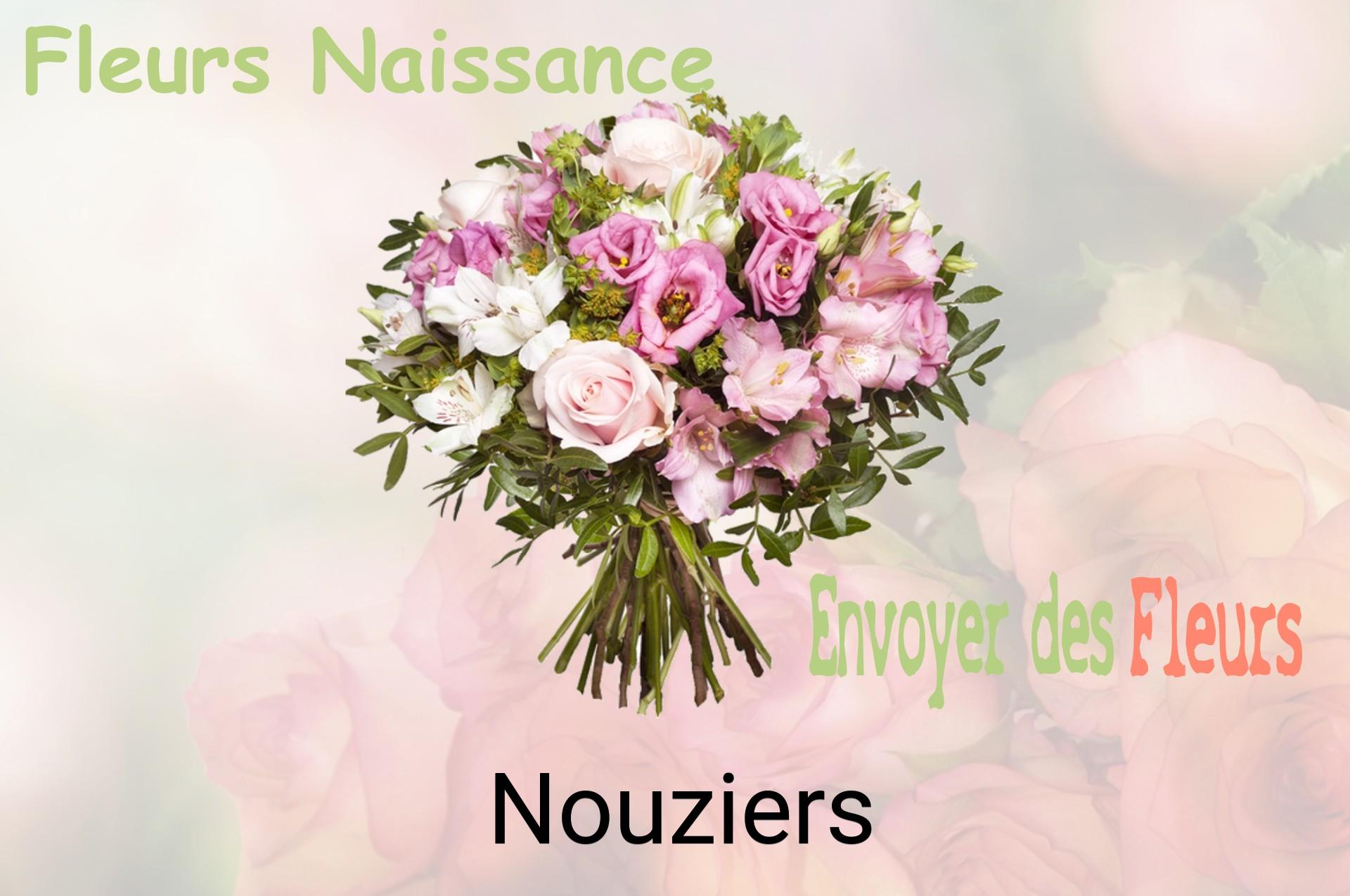 Bouquet de fleurs de naissance livré à Nouziers